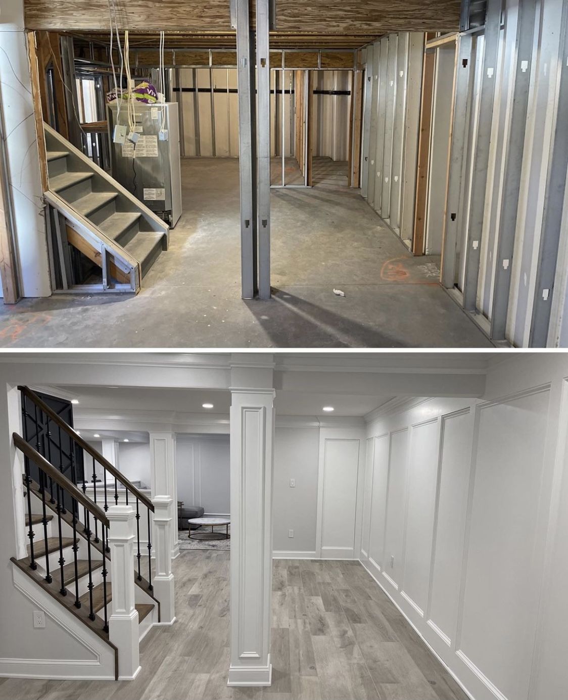 Before: old basement