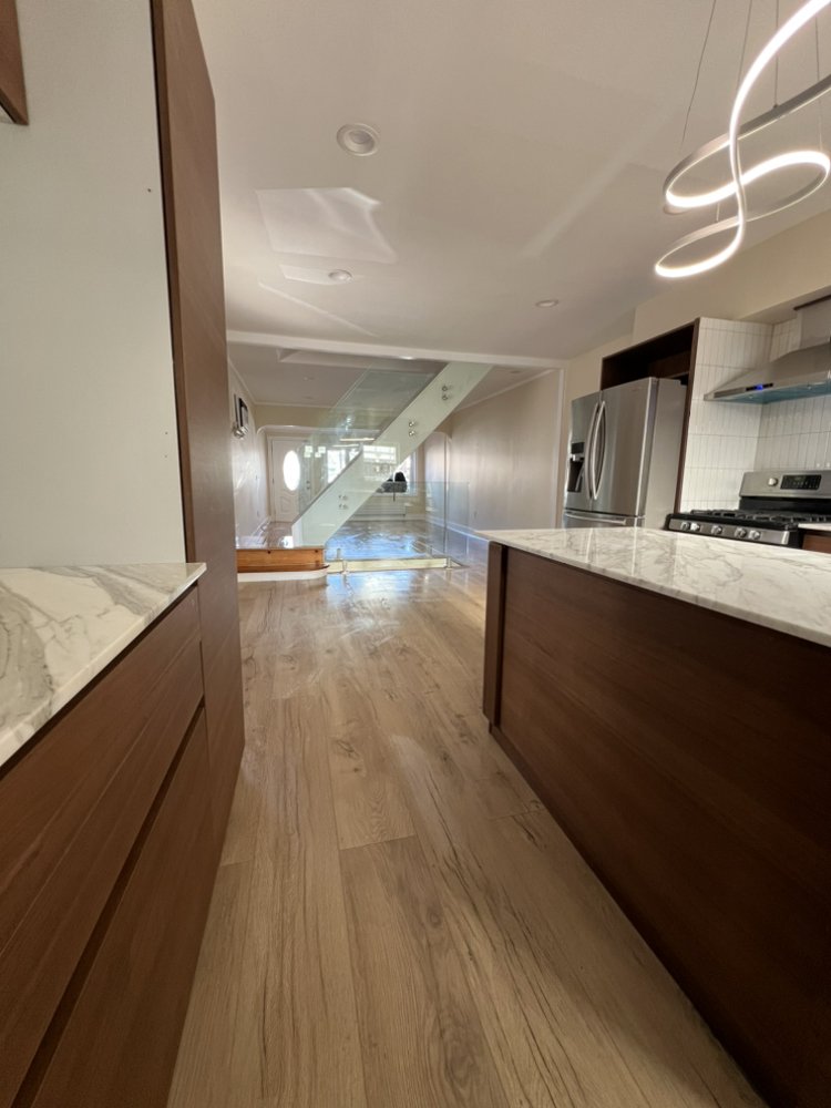 Modern white kitchen